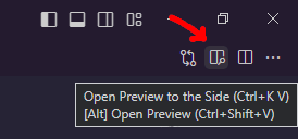 vscode markdown preview icon